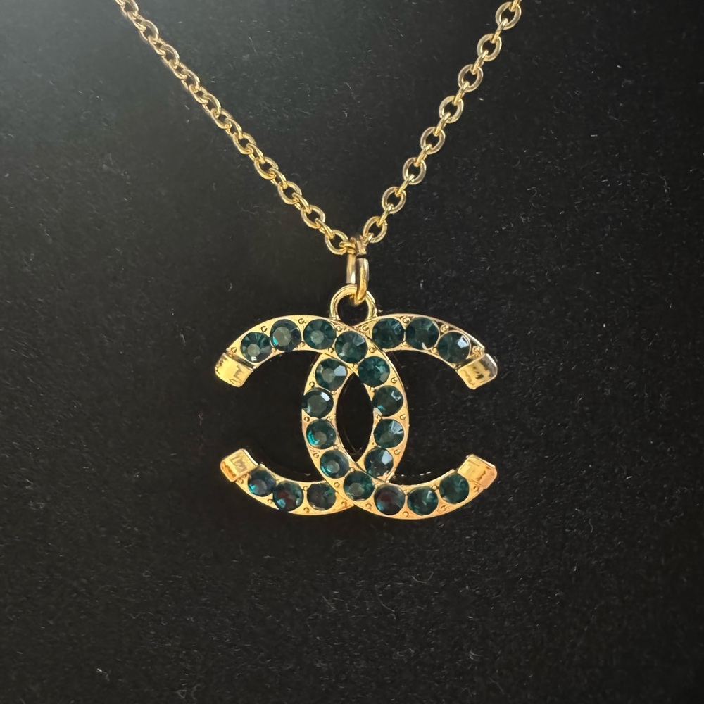 Gold and Green Pendant